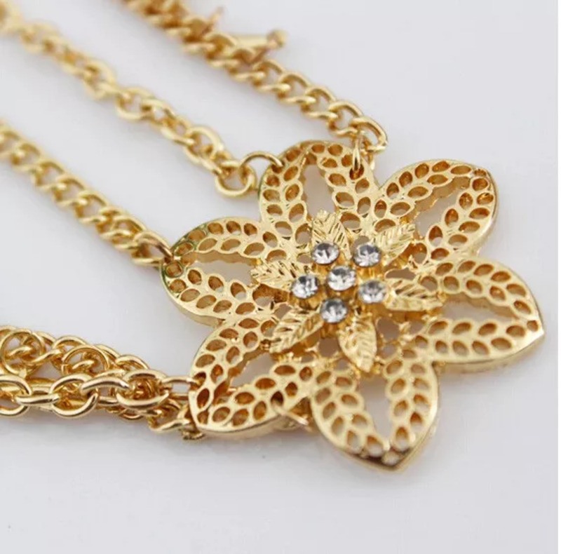 Hair chain ‘Gold Bloom '